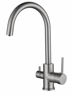 Смеситель KAISER Merkur 26744-5 Silver для кухонной мойки